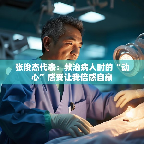 张俊杰代表：救治病人时的“动心”感受让我倍感自豪