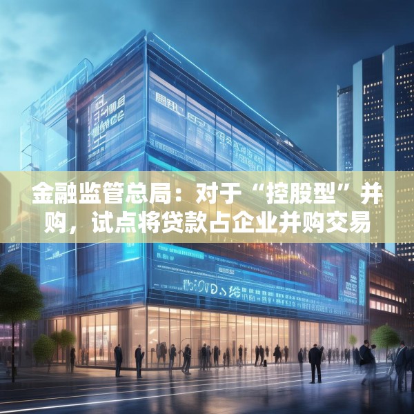 金融监管总局：对于“控股型”并购，试点将贷款占企业并购交易额“不应高于60%”放宽至“不应高于80%”