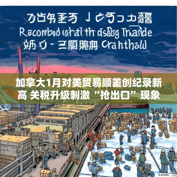 加拿大1月对美贸易顺差创纪录新高 关税升级刺激“抢出口”现象