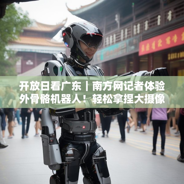 开放日看广东｜南方网记者体验外骨骼机器人！轻松拿捏大摄像机