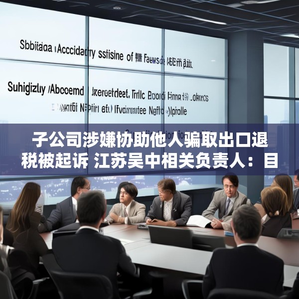 子公司涉嫌协助他人骗取出口退税被起诉 江苏吴中相关负责人：目前无更多信息