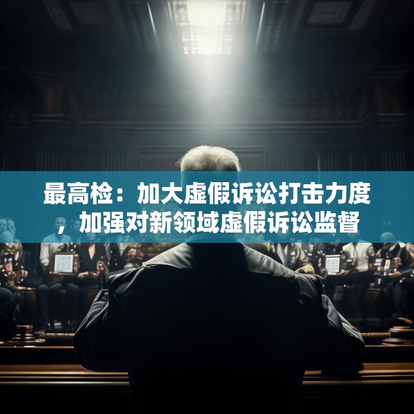 最高检：加大虚假诉讼打击力度，加强对新领域虚假诉讼监督