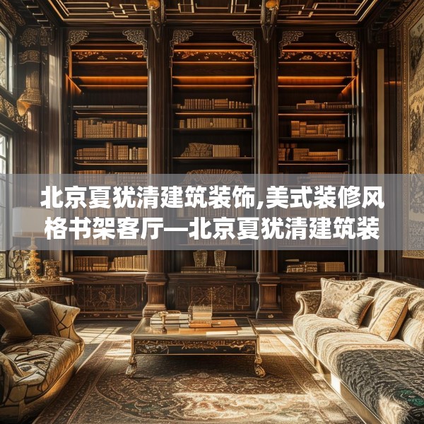 北京夏犹清建筑装饰,美式装修风格书架客厅—北京夏犹清建筑装饰417.a293b294c297fgy.304uyk