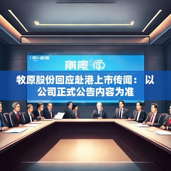 牧原股份回应赴港上市传闻： 以公司正式公告内容为准