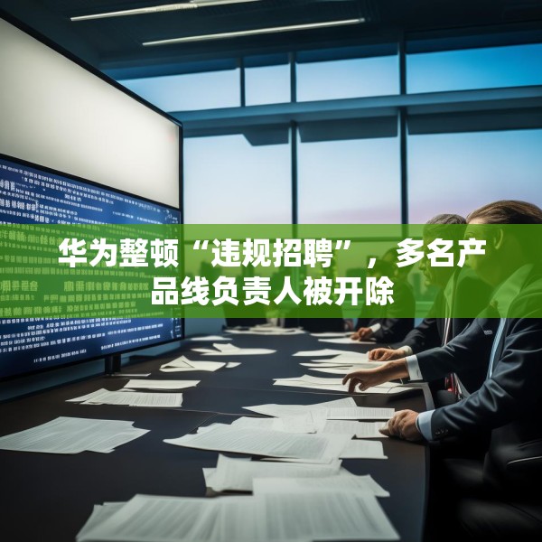 华为整顿“违规招聘”，多名产品线负责人被开除