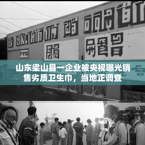 山东梁山县一企业被央视曝光销售劣质卫生巾，当地正调查