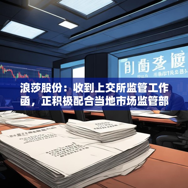 浪莎股份：收到上交所监管工作函，正积极配合当地市场监管部门核实相关事项