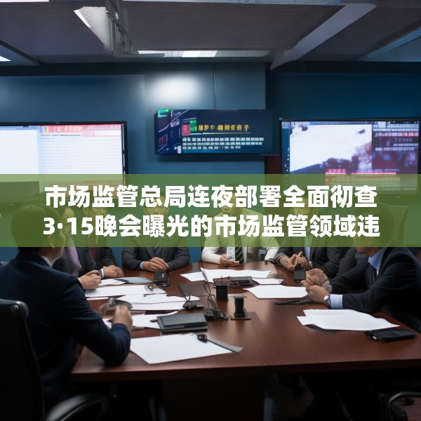 市场监管总局连夜部署全面彻查3·15晚会曝光的市场监管领域违法行为