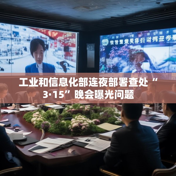 工业和信息化部连夜部署查处“3·15”晚会曝光问题