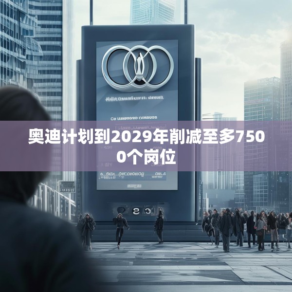 奥迪计划到2029年削减至多7500个岗位