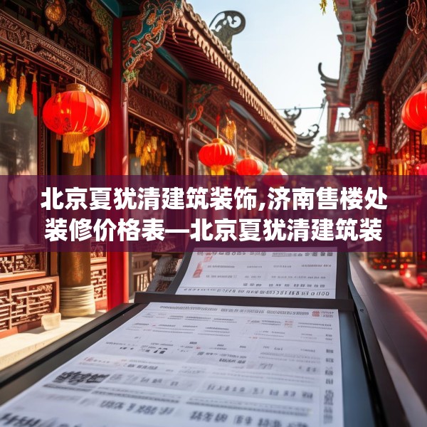 北京夏犹清建筑装饰,济南售楼处装修价格表—北京夏犹清建筑装饰462.a338b339c342fgy.349lkjl