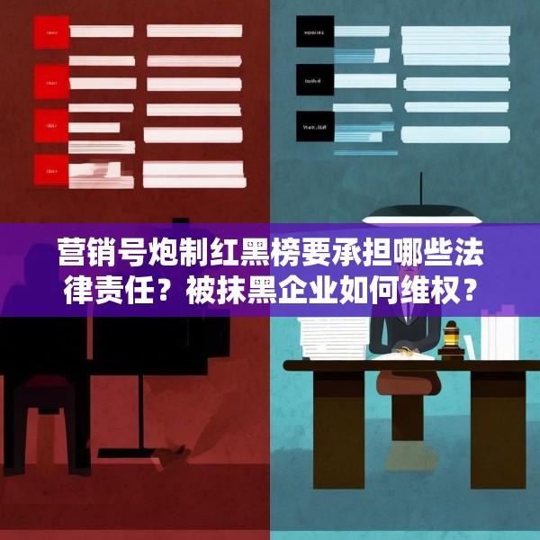 营销号炮制红黑榜要承担哪些法律责任？被抹黑企业如何维权？