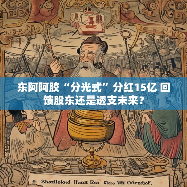 东阿阿胶“分光式”分红15亿 回馈股东还是透支未来？