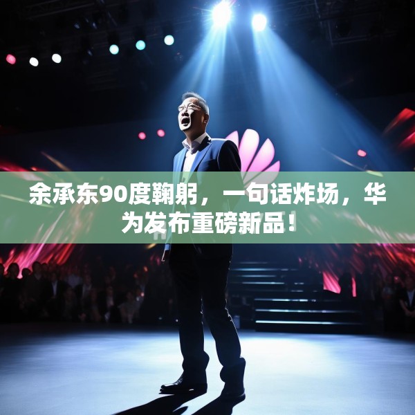余承东90度鞠躬，一句话炸场，华为发布重磅新品！