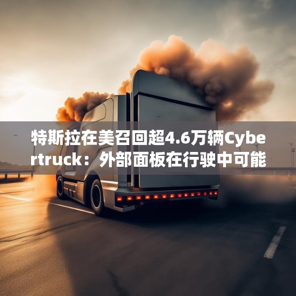 特斯拉在美召回超4.6万辆Cybertruck：外部面板在行驶中可能脱落