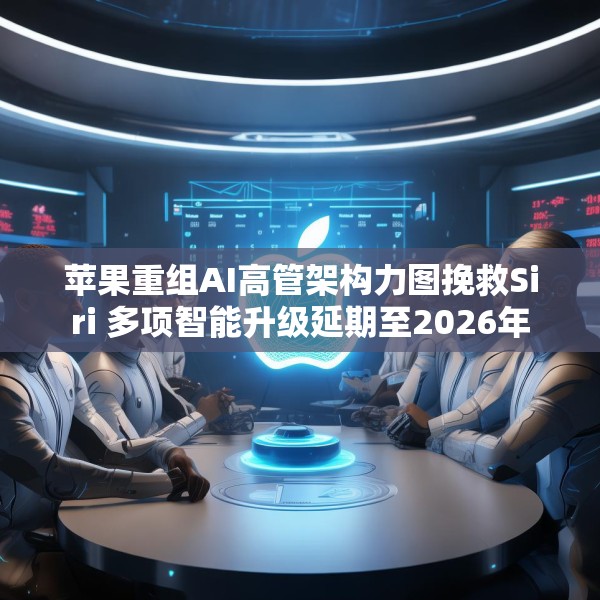 苹果重组AI高管架构力图挽救Siri 多项智能升级延期至2026年