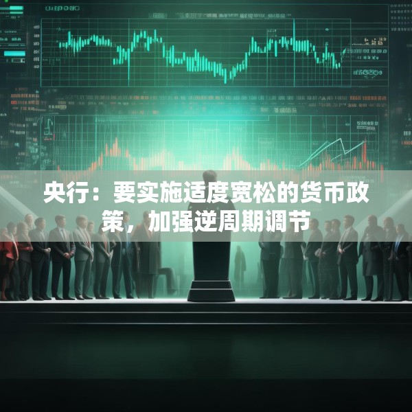 央行：要实施适度宽松的货币政策，加强逆周期调节