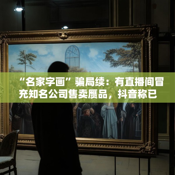 “名家字画”骗局续：有直播间冒充知名公司售卖赝品，抖音称已报警
