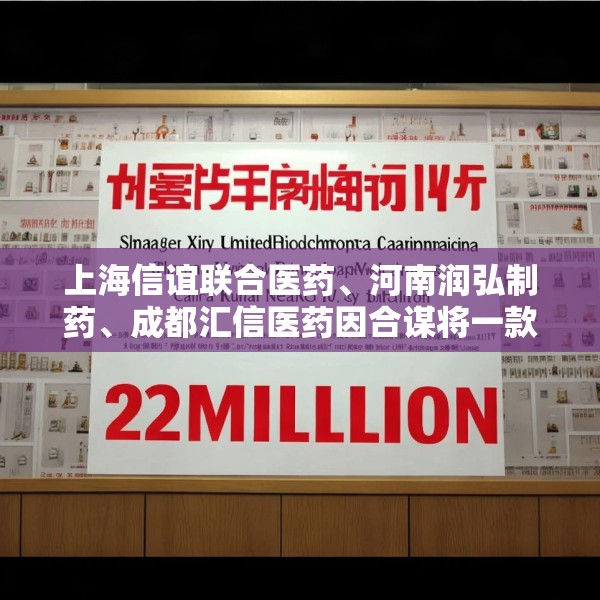 上海信谊联合医药、河南润弘制药、成都汇信医药因合谋将一款医保甲类麻醉注射液价格推高21倍，被罚2.2亿