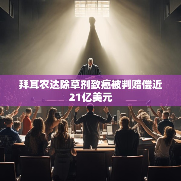 拜耳农达除草剂致癌被判赔偿近21亿美元