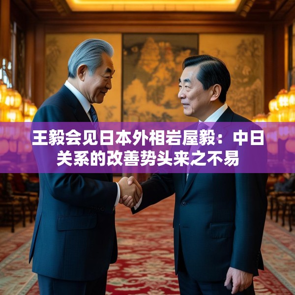 王毅会见日本外相岩屋毅：中日关系的改善势头来之不易