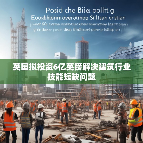 英国拟投资6亿英镑解决建筑行业技能短缺问题