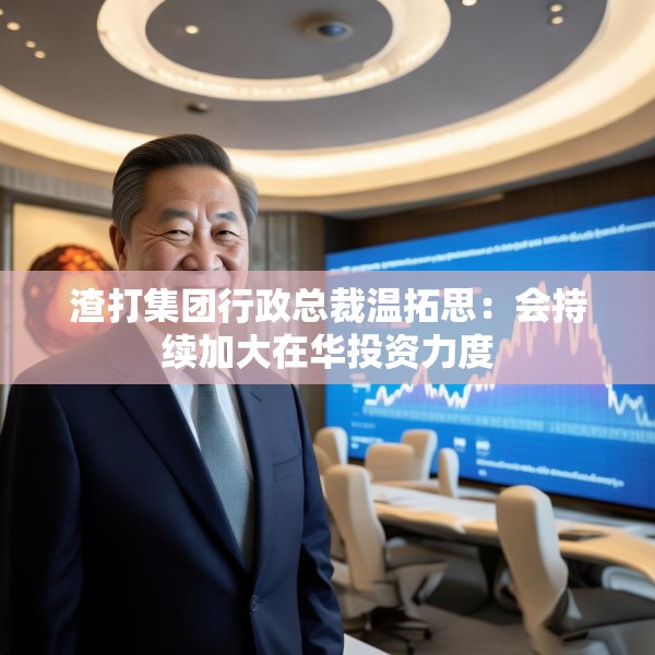 渣打集团行政总裁温拓思：会持续加大在华投资力度