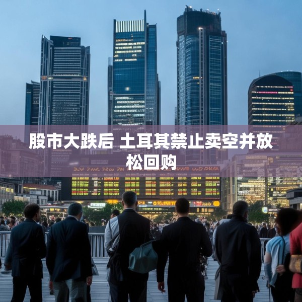 股市大跌后 土耳其禁止卖空并放松回购