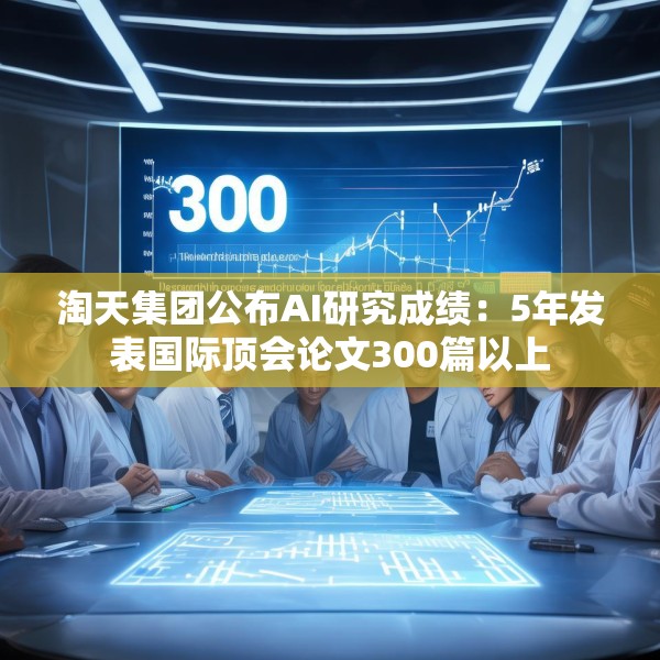 淘天集团公布AI研究成绩：5年发表国际顶会论文300篇以上
