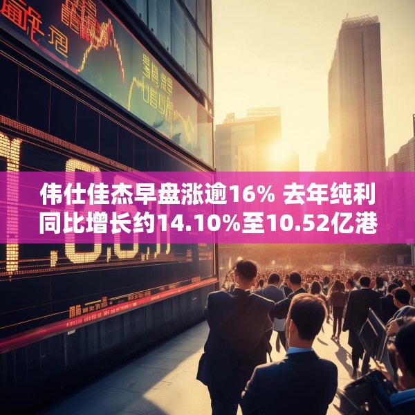 伟仕佳杰早盘涨逾16% 去年纯利同比增长约14.10%至10.52亿港元