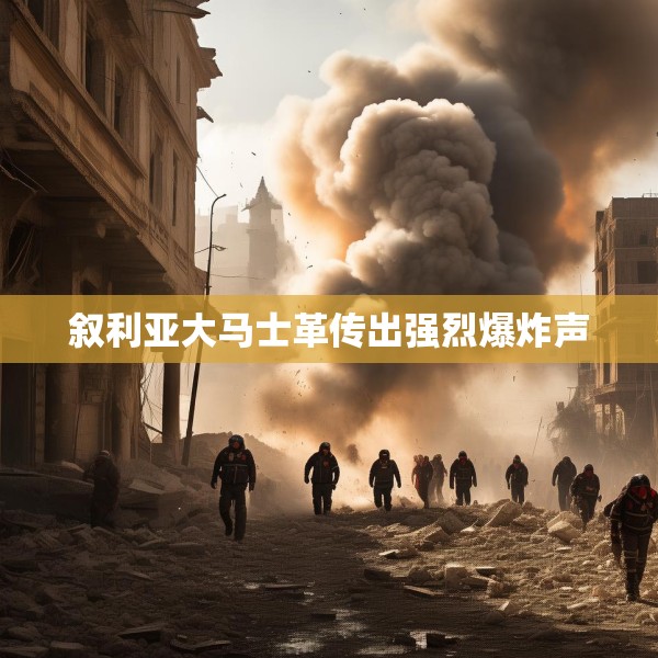叙利亚大马士革传出强烈爆炸声