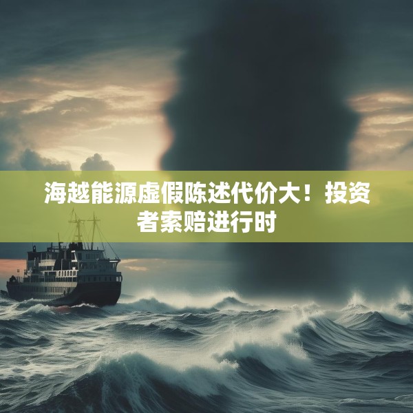 海越能源虚假陈述代价大！投资者索赔进行时