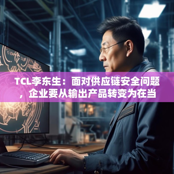 TCL李东生：面对供应链安全问题，企业要从输出产品转变为在当地建立产业和供应链体系