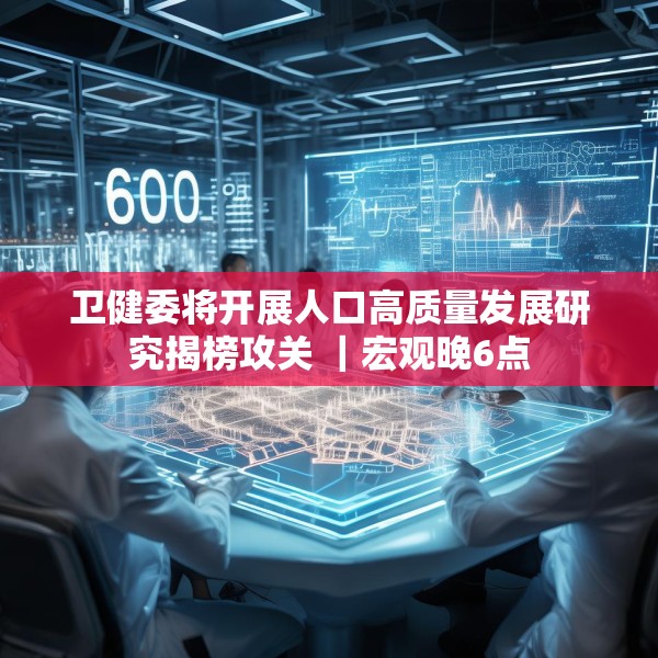 卫健委将开展人口高质量发展研究揭榜攻关 ｜宏观晚6点