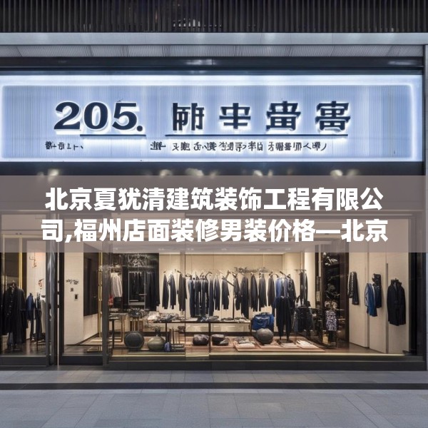 北京夏犹清建筑装饰工程有限公司,福州店面装修男装价格—北京夏犹清建筑装饰工程有限公司205.a81b82c85fgy.92fdsfds