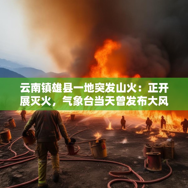云南镇雄县一地突发山火：正开展灭火，气象台当天曾发布大风预警