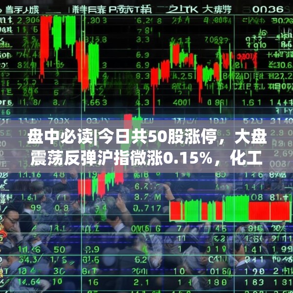 盘中必读|今日共50股涨停，大盘震荡反弹沪指微涨0.15%，化工板块持续大涨
