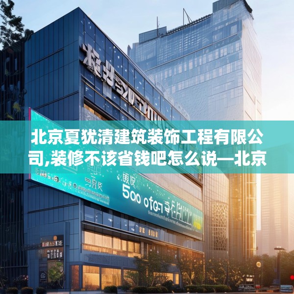 北京夏犹清建筑装饰工程有限公司,装修不该省钱吧怎么说—北京夏犹清建筑装饰工程有限公司550.a426b427c430fgy.437sdA