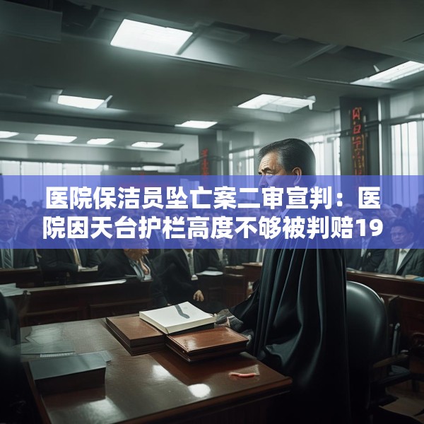 医院保洁员坠亡案二审宣判：医院因天台护栏高度不够被判赔19万元