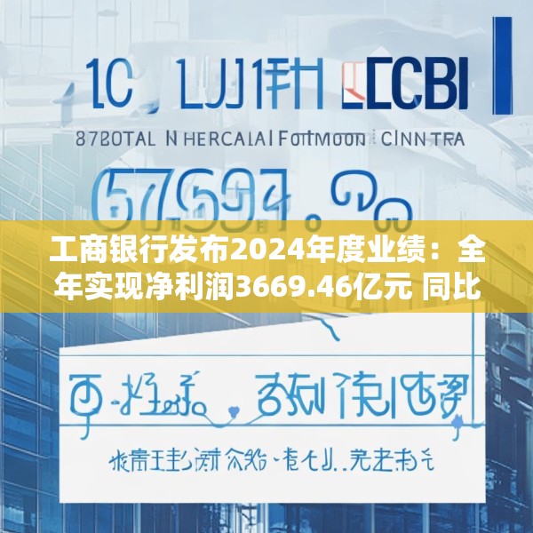 工商银行发布2024年度业绩：全年实现净利润3669.46亿元 同比增长0.5%