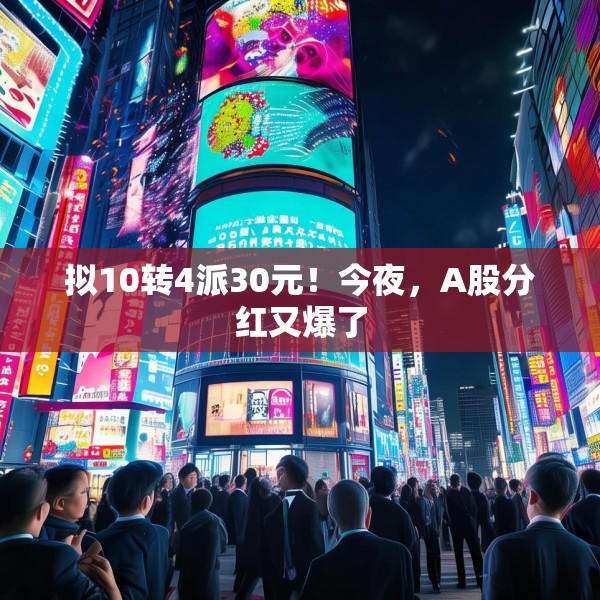 拟10转4派30元！今夜，A股分红又爆了