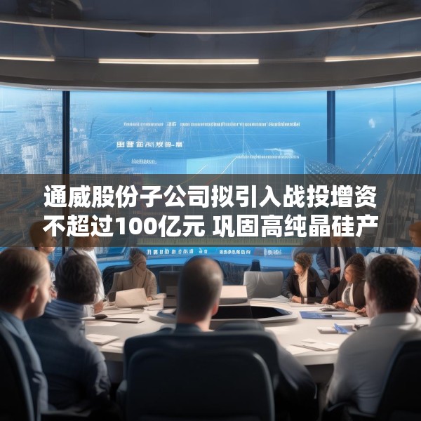 通威股份子公司拟引入战投增资不超过100亿元 巩固高纯晶硅产业优势