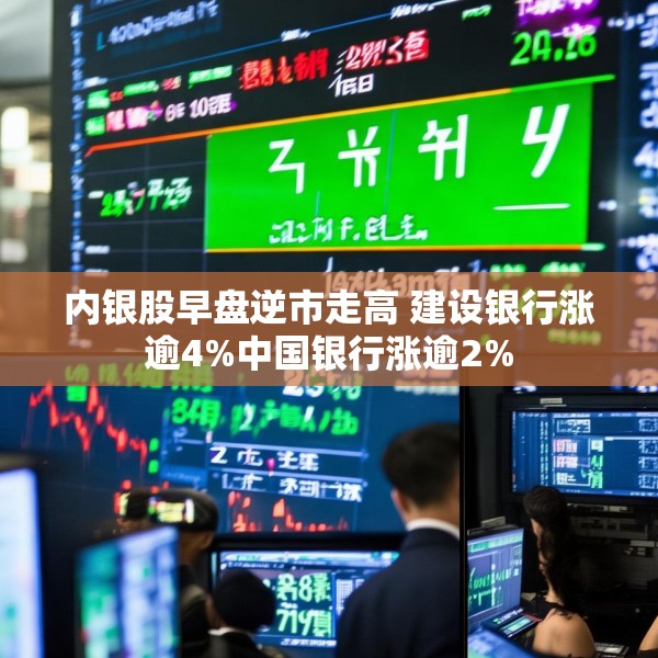 内银股早盘逆市走高 建设银行涨逾4%中国银行涨逾2%
