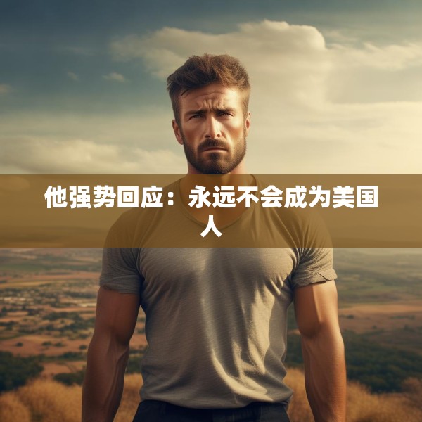 他强势回应：永远不会成为美国人