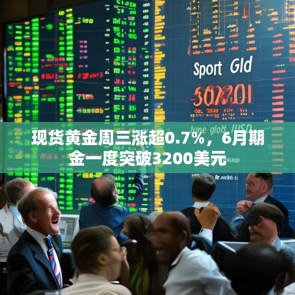 现货黄金周三涨超0.7%，6月期金一度突破3200美元