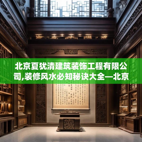 北京夏犹清建筑装饰工程有限公司,装修风水必知秘诀大全—北京夏犹清建筑装饰工程有限公司222.a98b99c102fgy.109dsfds