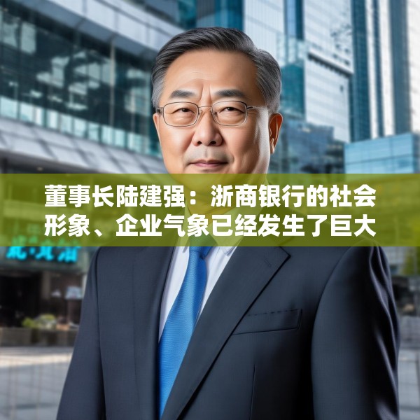 董事长陆建强：浙商银行的社会形象、企业气象已经发生了巨大的变化