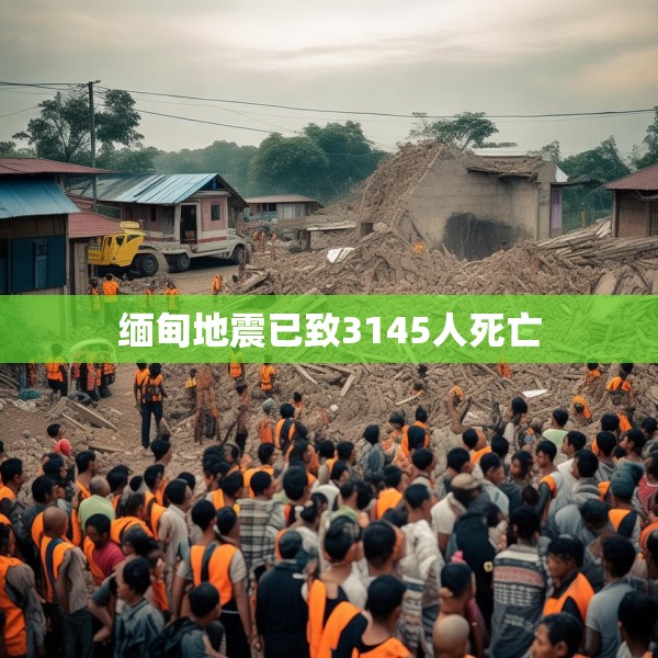 缅甸地震已致3145人死亡