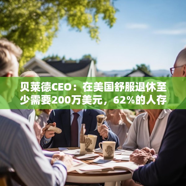 贝莱德CEO：在美国舒服退休至少需要200万美元，62%的人存款不到15万美元