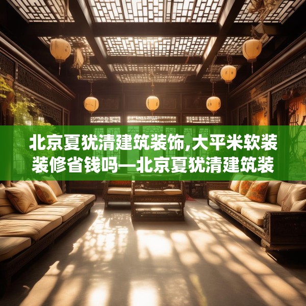 北京夏犹清建筑装饰,大平米软装装修省钱吗—北京夏犹清建筑装饰451.a327b328c331fgy.338jhhj
